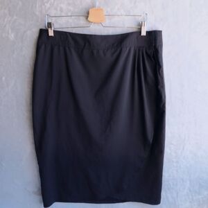 RIPSKIRT HAWAII Black Wrap Skirt Size L Length 2 Above Knee Resort Cover Up